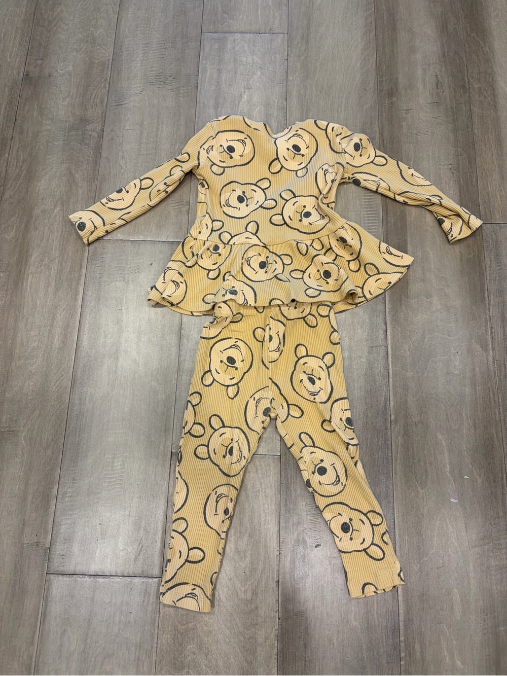 Disney Winnie the Pooh Print Kids Set - Long Sleeve Top & Leggings